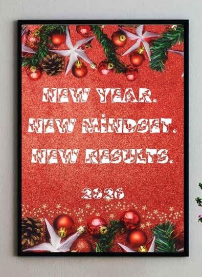 Discover Christmas Gift Printable | Inspirational Wall Art for New Year 2026 | Modern Decor