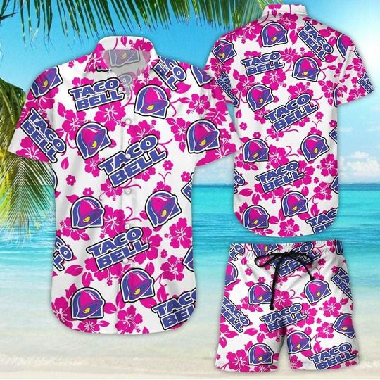 Taco Bell Hawaiian Shirt and Shorts for Men