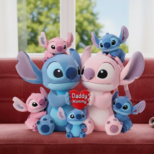 Discover Blue Alien Family Shaped Pillow  - Personalized Gifts For Family