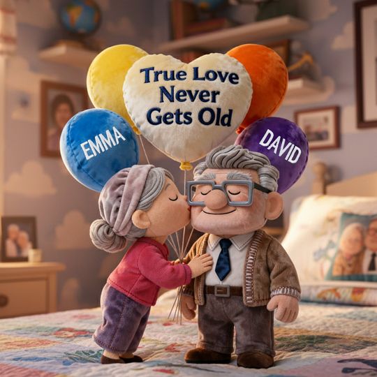 Discover A Lifetime Of Love Shaped Pillow - Personalized Gifts For Couples