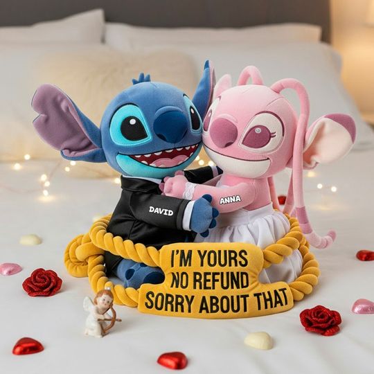Cute Aliens Couple Shaped Pillow Personalized Gifts For