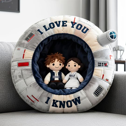 Discover I Love You Custom Shape Pillow, Personalized Couple Gifts