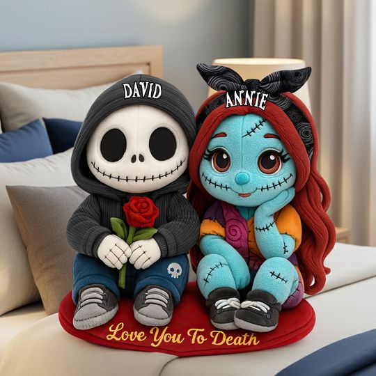 Discover Spooky Cute Couples Pillow - Personalized Gifts For Couples