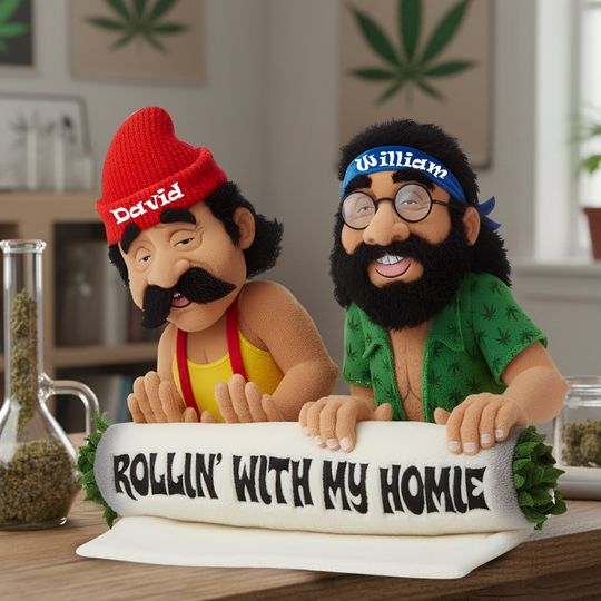 Discover Stoners Comedy Duo Pillow  - Personalized Gifts For Friends