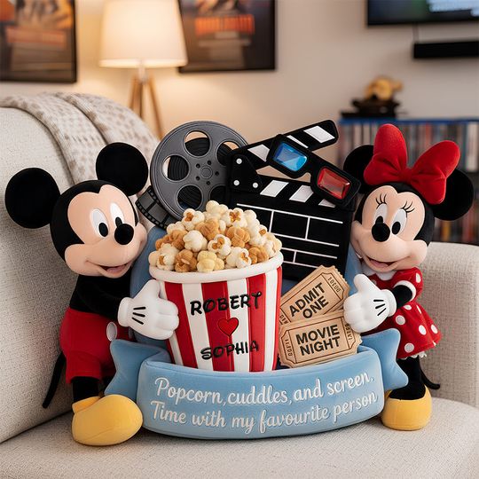 Discover Movie Night Couple Pillow, Personalized Gifts For Couple