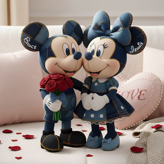 Discover Matching Denim Outfit Couple Pillow - Personalized Gift For Couples