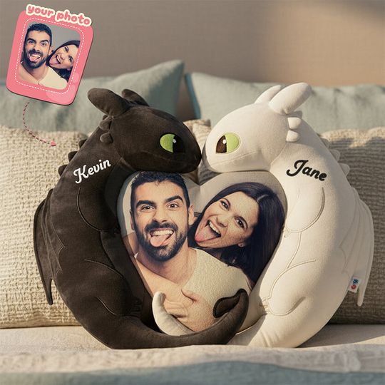 Discover Couple Custom Photo Pillow - Personalized Gifts For Couple