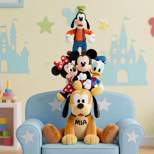 Discover Cute Characters Pillow  - Personalized Gifts