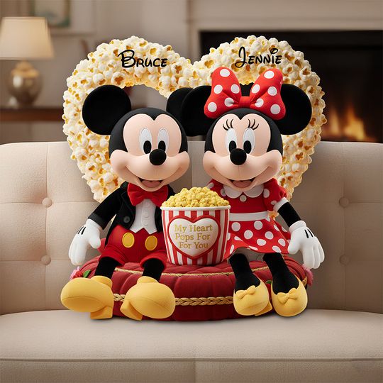 Discover Popcorn Couple Pillow  - Personalized Gifts For Couple