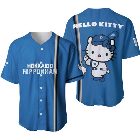 Hokkaido Nippon-Ham Fighter X Hello Kitty Baseball Jersey