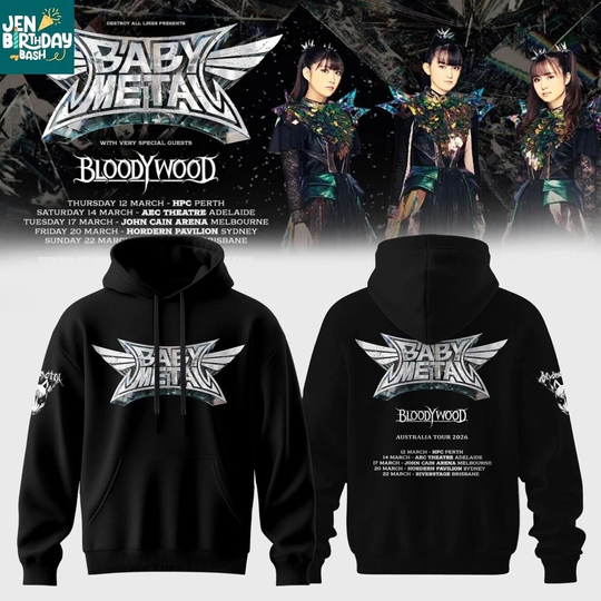 BABYMETAL The Other One Australia Tour 2026 3D Hoodie