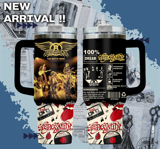 Discover Aerosmith Music Cup Tumbler With Handle