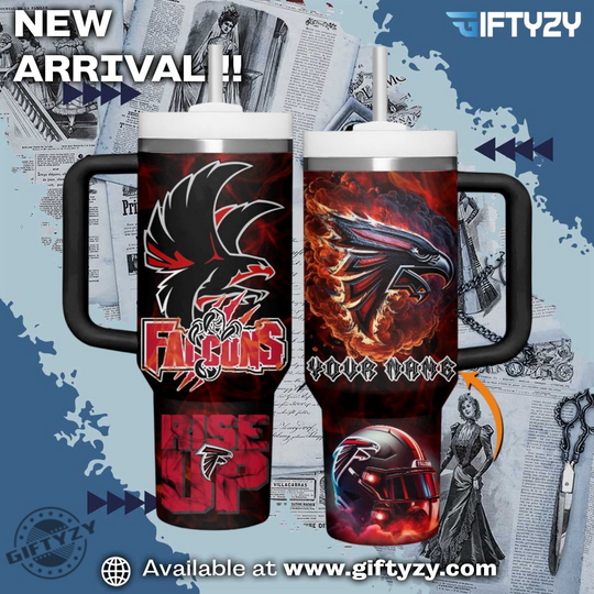 Atlanta Falcons 40 oz Tumbler with Handle football Football Custom Name