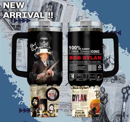Discover Bob Dylan Country Music Cup Tumbler With Handle