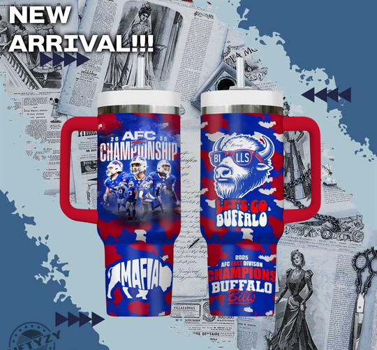 Buffalo Bills football Sports Football Afc Champion 2025 Cup Tumbler With Handle