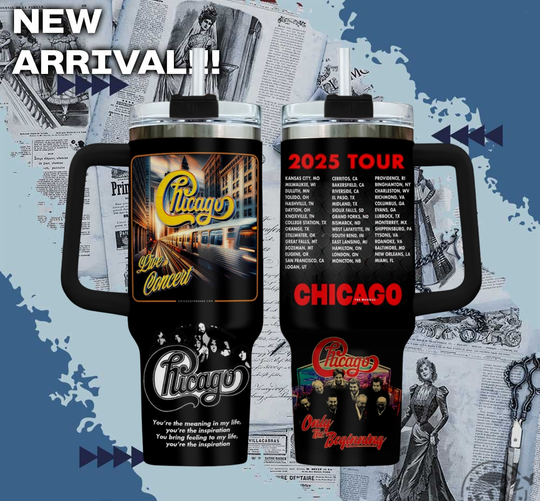 Discover Chicago The Very Best Of Chicago Only The Beginning Music Cup Tumbler With Handle