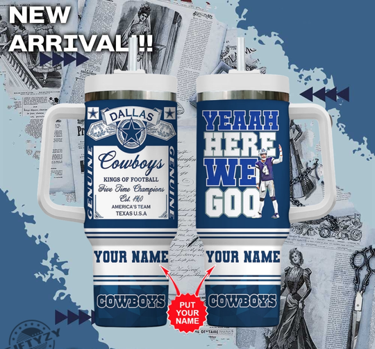 Discover Dallas Cowboys football Football Custom Name Tumbler