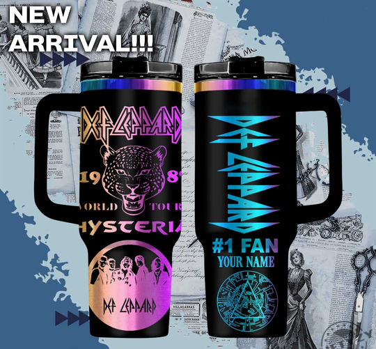 Discover Def Leppard Band Music Custom Name Music Cup Tumbler With Handle