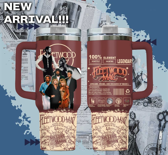 Discover Fleetwood Mac Music Cup Tumbler With Handle