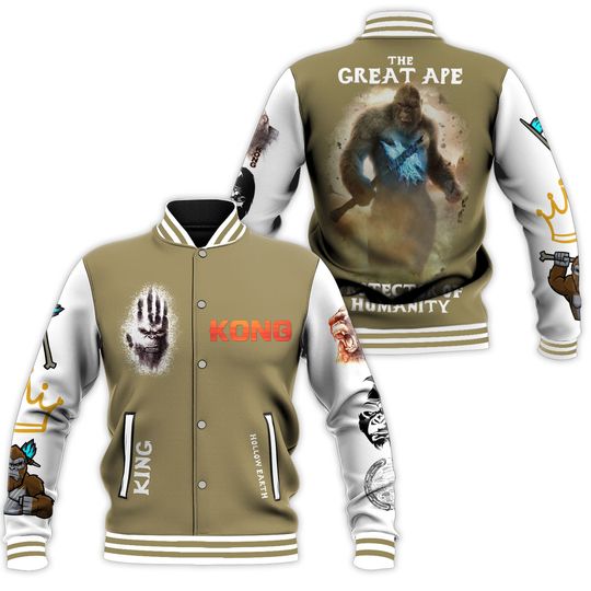 King Kong The Great Are Protector Of Humanity Baseball Jacket