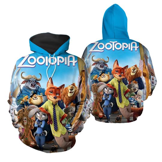 Disney Zootopia Judy Nick 3D Hoodie