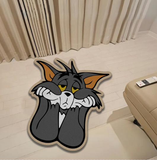 Sad Tom Rug | Iconic Cartoon-Inspired Floor Art for Bold & Playful Spaces