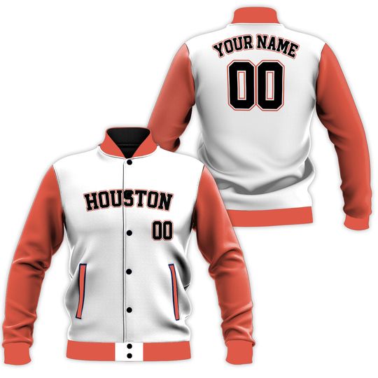 Personalized Houston Baseball Team Astros Baseball Jacket