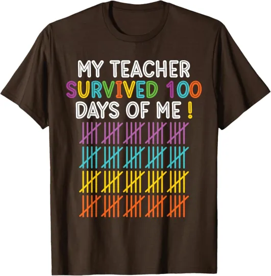Discover Teacher Student 100 Days of School Happy 100th Day Unisex T-Shirt