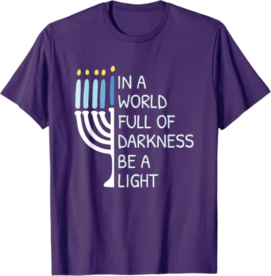 Discover Be A Light Happy Hanukkah Xmas Chrismast T-Shirt