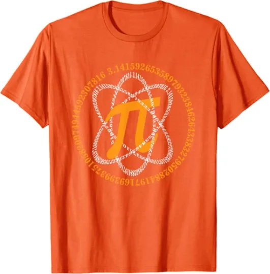 Discover Math Pi Shirt Atom Pi Symbol Pi Day Science Math Unisex T-Shirt