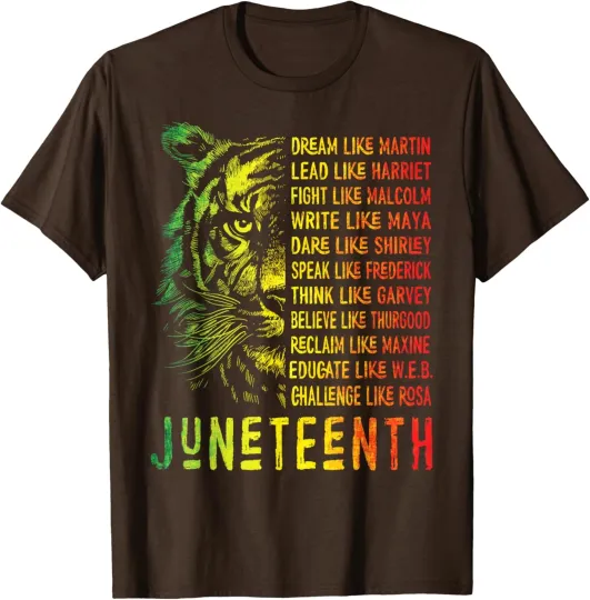 Discover Juneteenth Dream Like Leaders Black History Unisex T-Shirt