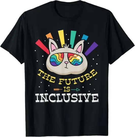 Discover The Future Is Inclusive Proud LGBTQ Pride Rainbow Unisex T-Shirt