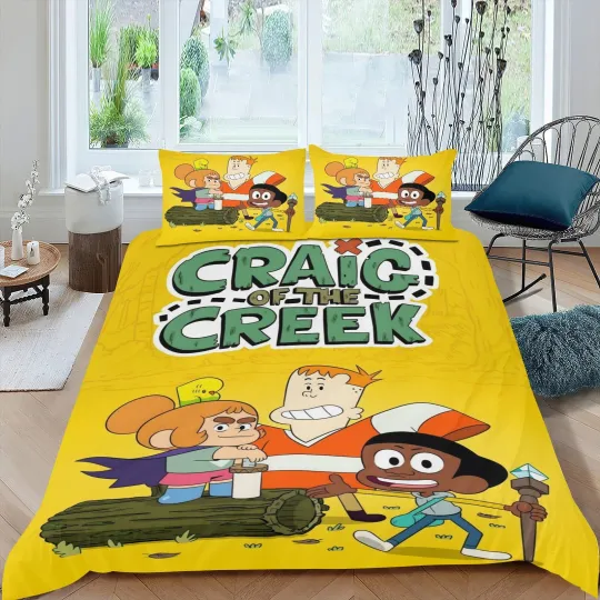 Discover 3-Piece Bedding Set for Craig Before the Creek All-Season Duvet Cover Kids Bed Linen