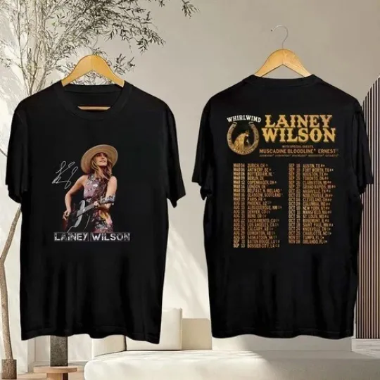 Discover 2025 Lainey Wilson Whirlwind World Tour T-shirt