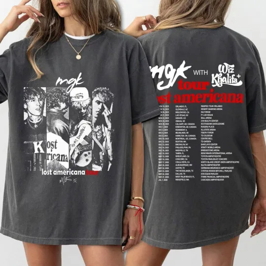Discover MGK Lost Americana 2026 Tour Shirt