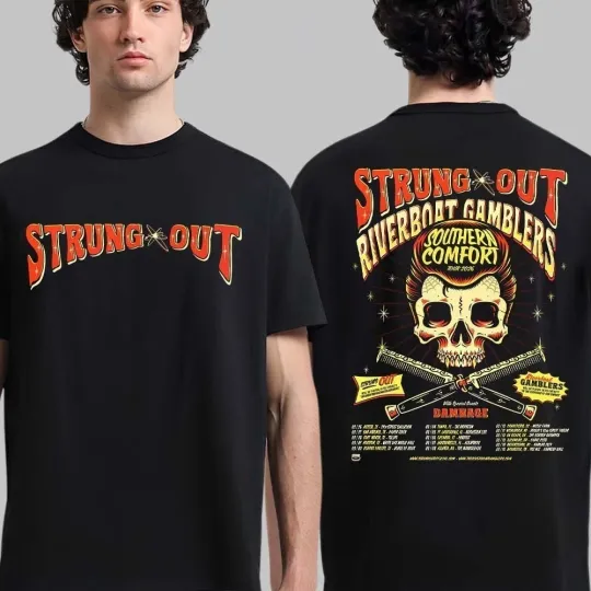 Discover Strung Out Southern Comfort Tour 2026 North American City Dates Two Sided Shirt