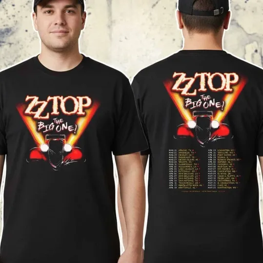 Discover ZZ Top The Big One Tour 2026 T-Shirt