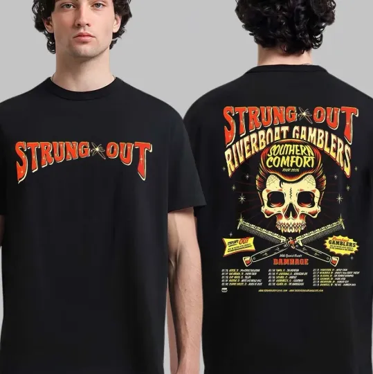 Discover Strung Out Southern Comfort Tour 2026 North American City Dates Two Sided Shirt