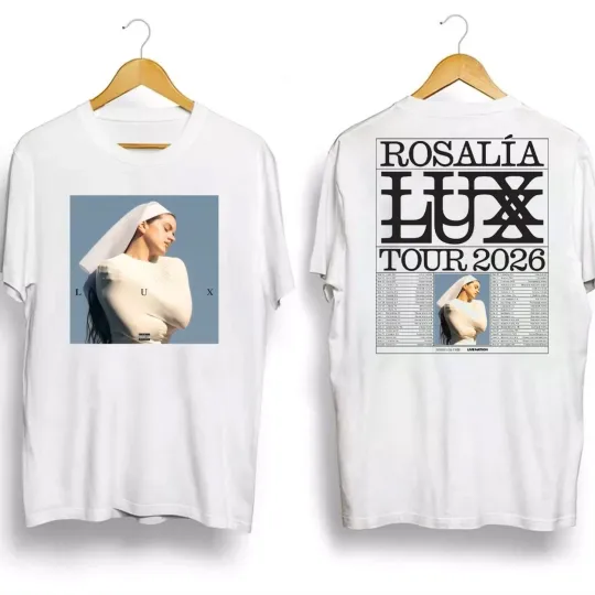 Discover Rosalia LUX Tour 2026 Europe And UK And North American T-shirt