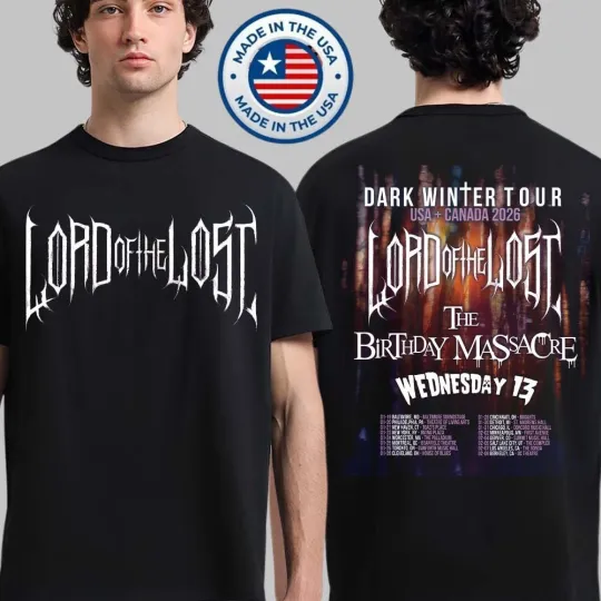 Discover Lord Of The Lost Dark Winter Tour USA And Canada 2026 T-Shirt