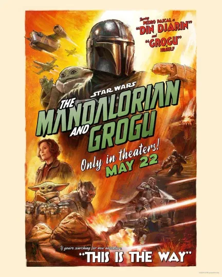 The Mandalorian and Grogu Premium Matte Vertical Poster