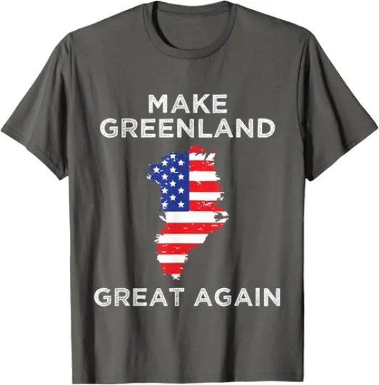 Discover Trump Greenland Make Greenland Great Again Map T-Shirt for Men, Women