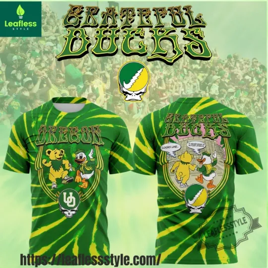 Discover Oregon Duck x Grateful De*d "Grateful Ducks" Limited 2025 T-shirt