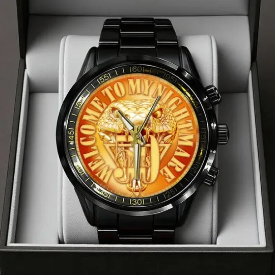 Discover Alice Cooper Welcome to My Nightmare 50th Anniversary Steel Band Watch