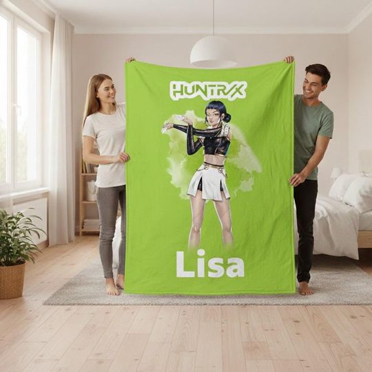Discover Custom Huntrix Rumi, Mira, Zoey Blanket, Personalized Kpop Demon Hunter Blanket, Custom Huntrix Blanket, Kpop Fun Gift, Kpop Huntrix Fan