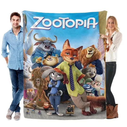 Discover Zootopia Blanket Soft Bed Sofa Fleece Blanket