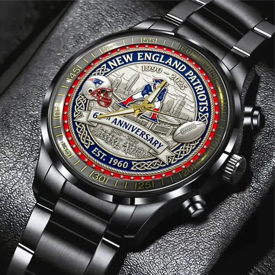 Discover Patriots 65th Anniversary 2025 Black Stainless Steel Watch –  6139