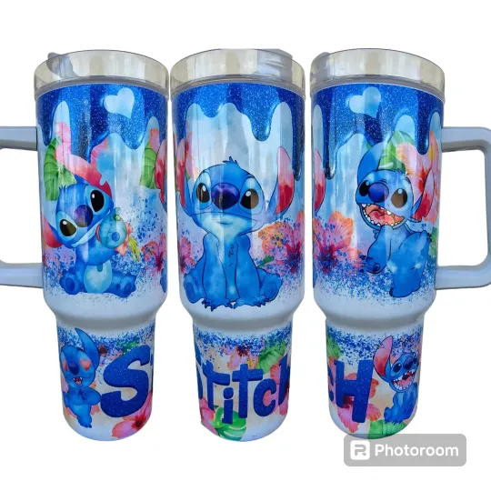 Discover 40 oz Stitch Tumbler With Handle