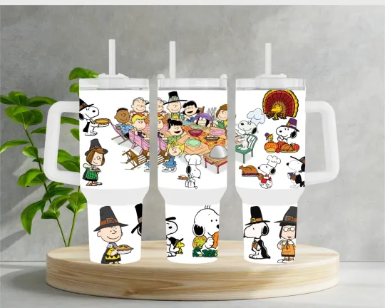 Discover Thanksgiving Cartoon  Stainless Steel Tumbler
