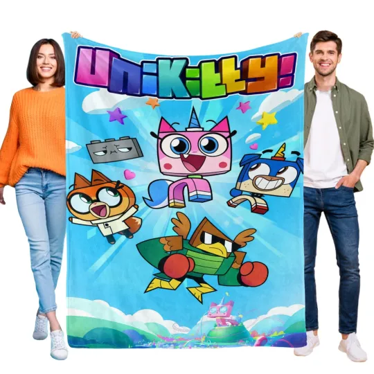 Discover UniKitty Blanket Soft Flannel Bed Sofa Couch Throw Birthday Gift